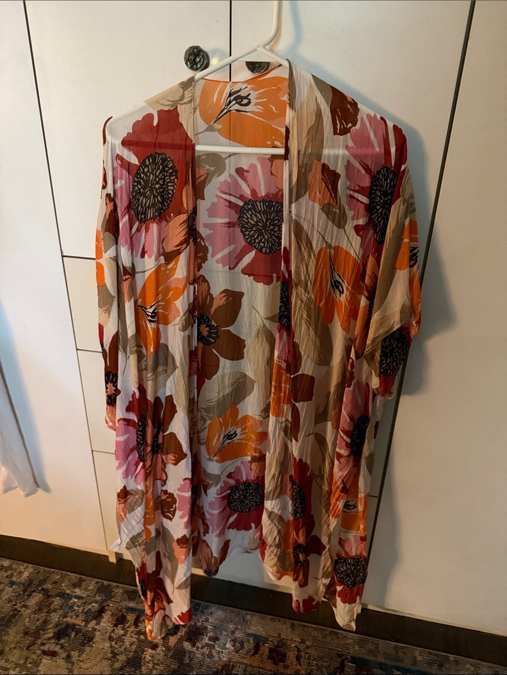 Ruggine Floral Lightweight Kimono — Pink, Orange